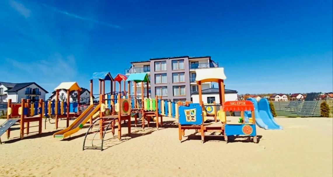 Klimatyzowany Apartament Blue , Sarbinowo Parking Basen Dış mekan fotoğraf