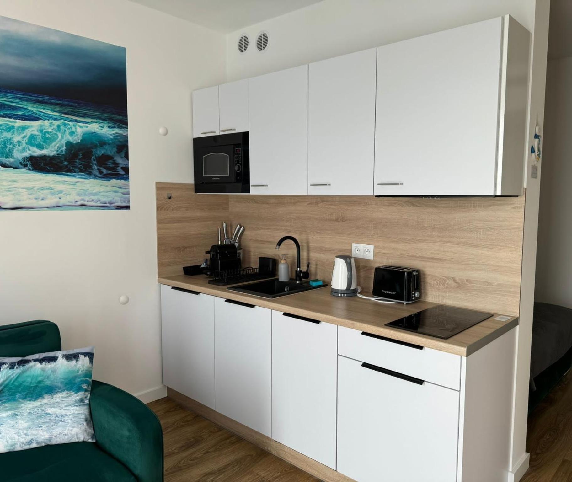 Klimatyzowany Apartament Blue , Sarbinowo Parking Basen Dış mekan fotoğraf