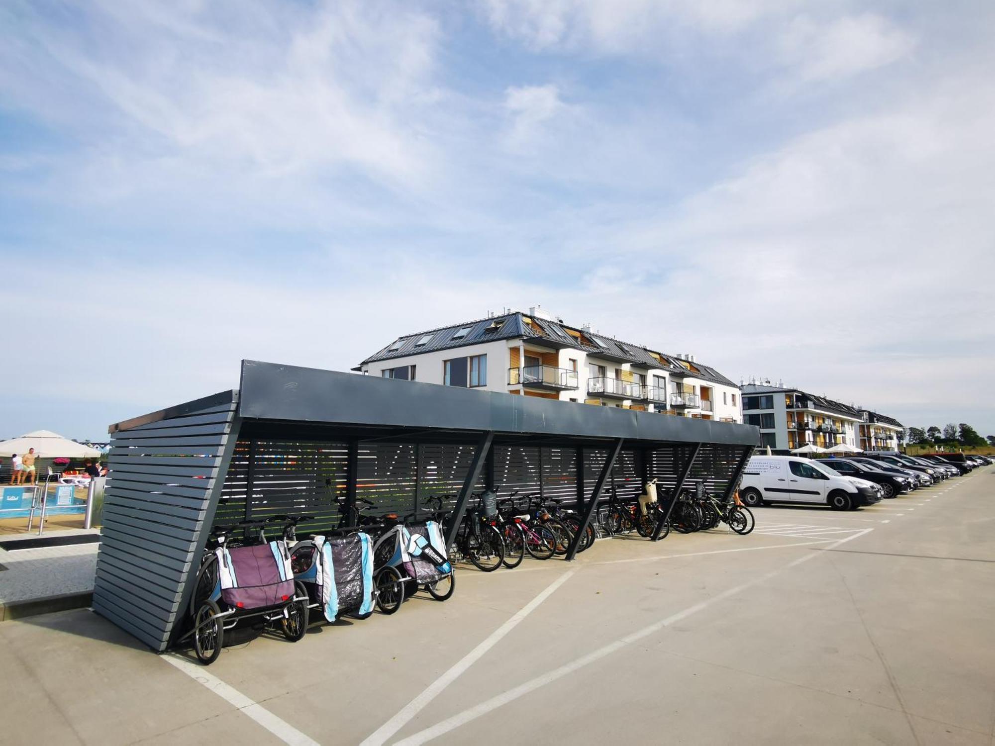 Klimatyzowany Apartament Blue , Sarbinowo Parking Basen Dış mekan fotoğraf