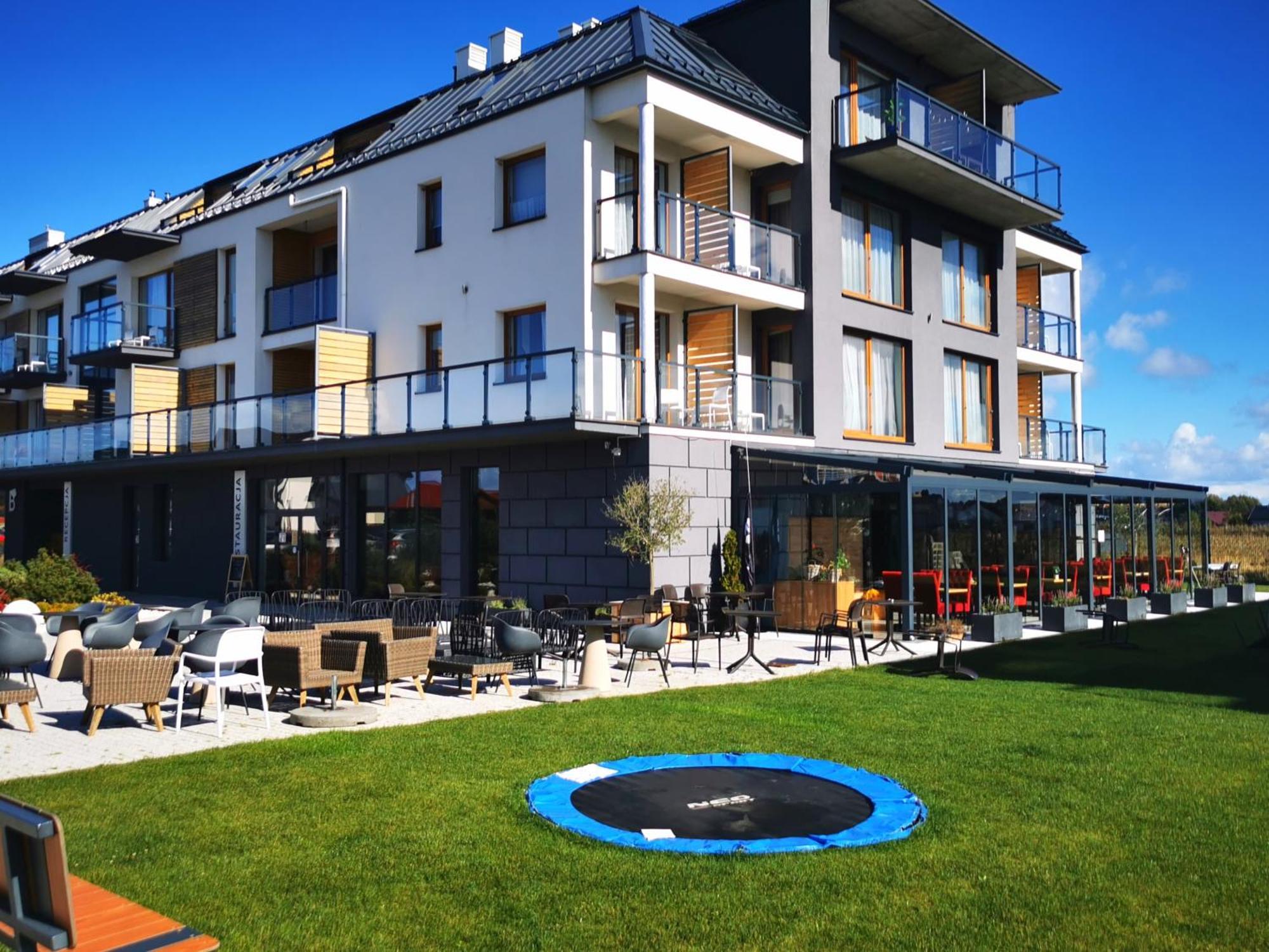 Klimatyzowany Apartament Blue , Sarbinowo Parking Basen Dış mekan fotoğraf