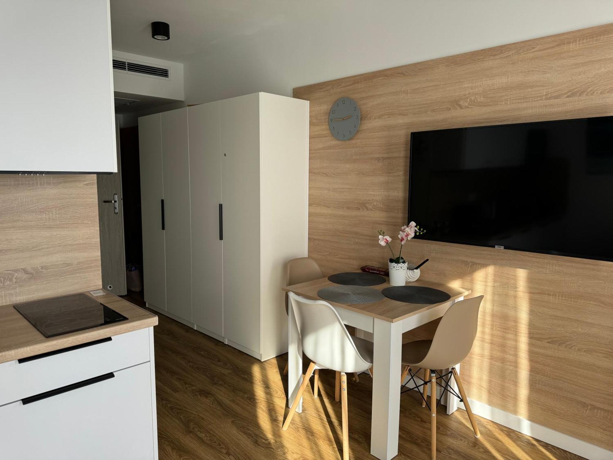 Klimatyzowany Apartament Blue , Sarbinowo Parking Basen Dış mekan fotoğraf